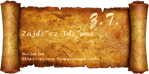 Zajácz Tímea névjegykártya